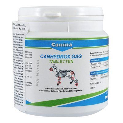 Вітаміни для собак великих порід Canina &laquo;Canhydrox GAG&raquo; (для суглобів), 100 г, Вітаміни та добавки, всі стадії життя, Для суглобів