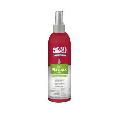 Спрей-відлякувач для котів Nature's Miracle Advanced Platinum Pet Block 236 мл, 236 мл, Догляд та гігієна, Дорослі