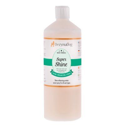 Спрей-сироватка Dezynadog Super Shine для блиску кондиціонує шерсть полегшує ковзання гребінця по шерсті, з протеїном, 1 л, Догляд та гігієна, 568грн